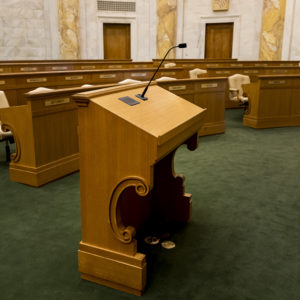 House of Representatives: Changed Forever 3 October 23 2018 House Renovated lectern